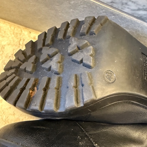 Divided  by H&M Chelsea chucnky black boots stretch ankle - Picture 10 of 12